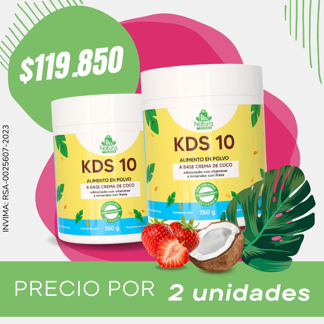 KDS 10 Alimento en polvo 2 Unidades